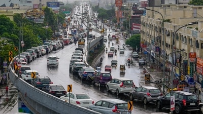 According to the centre’s nowcast, in place until 10 am, Chennai and more than ten districts are under an orange alert for heavy rain. (PTI file) According to the centre’s nowcast, in place until 10 am, Chennai and more than ten districts are under an orange alert for heavy rain. (PTI file)