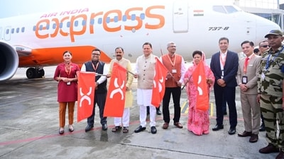 The flight was flagged off at Jolly Grant Airport, Dehradun, in the presence of Uttarakhand Chief Minister Pushkar Singh Dhami, senior government and airline officials. The flight was flagged off at Jolly Grant Airport, Dehradun, in the presence of Uttarakhand Chief Minister Pushkar Singh Dhami, senior government and airline officials.