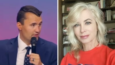 Ex-RHOBH star Eileen Davidson blasted for ‘celebrating’ Charlie Kirk's murder (charliekirk1776/Instagram, eileendavidsonofficial/Instagram) Ex-RHOBH star Eileen Davidson blasted for ‘celebrating’ Charlie Kirk's murder (charliekirk1776/Instagram, eileendavidsonofficial/Instagram)