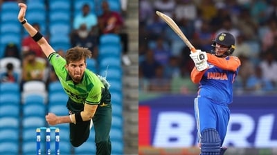 Abhishek Sharma, right, took Shaheen Afridi on and how? (AFP Images) Abhishek Sharma, right, took Shaheen Afridi on and how? (AFP Images)