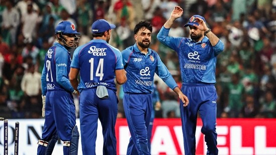 Rashid Khan led from the front with figures of 2/26, applying constant pressure in the middle overs.&nbsp;(AFP)
