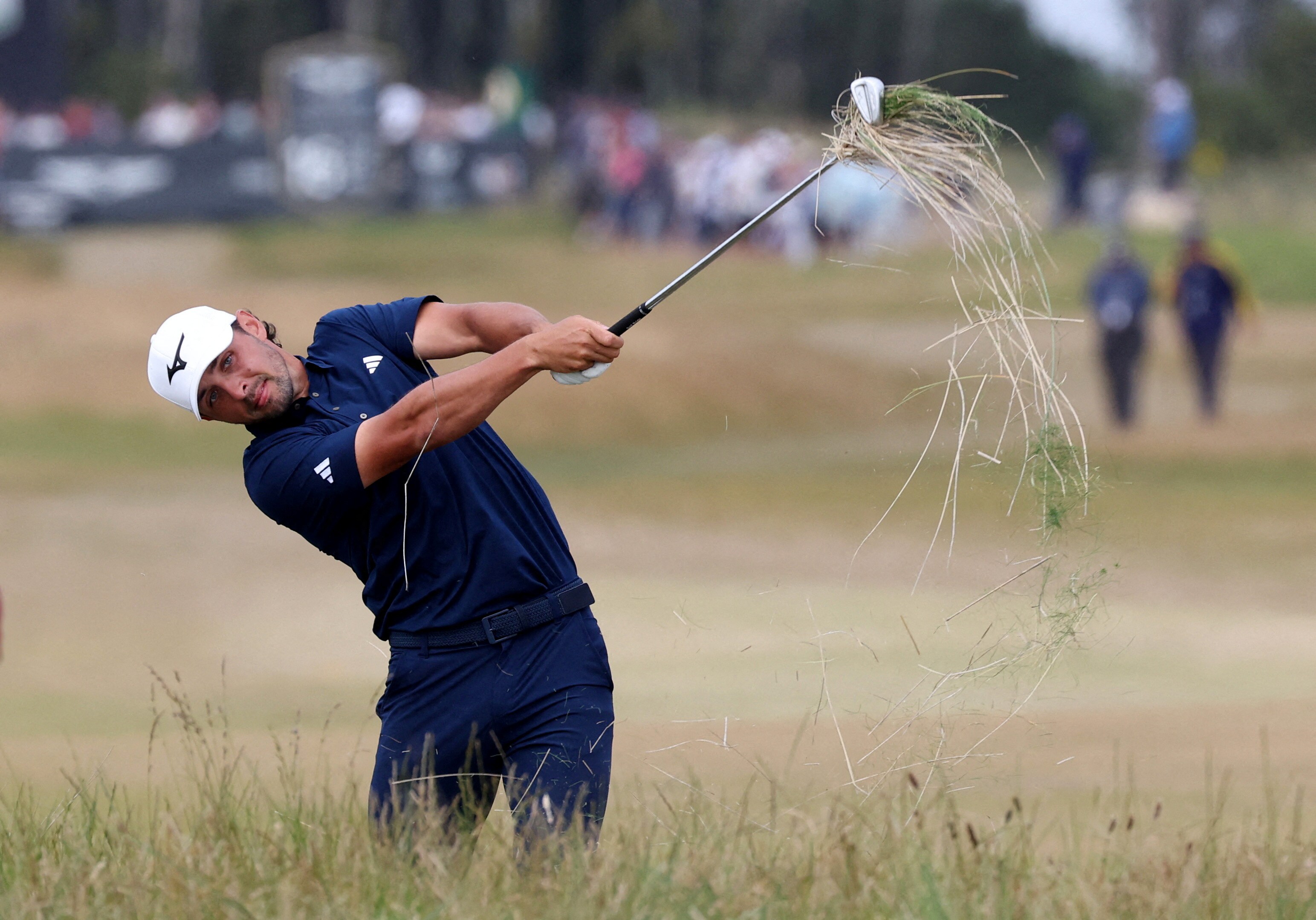 Golf - Scottish Open - The Renaissance Club, North Berwick, Scotland, Britain - July 13, 2025 England's Marco Penge in action on the 16th during the final round REUTERS/Scott Heppell     TPX IMAGES OF THE DAY (REUTERS)
