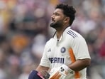 India's Rishabh Pant at the fourth test cricket match between India and England, at the Old Trafford.