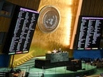 Last week, the UNGA overwhelmingly backed a resolution (142 countries against 10) for a two-State solution in West Asia. (AFP) Last week, the UNGA overwhelmingly backed a resolution (142 countries against 10) for a two-State solution in West Asia. (AFP)