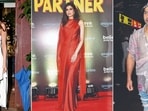 Harnaaz Kaur Sandhu, Diana Penty and Varun Dhawan(Photo: Yogen Shah)