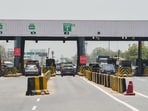 The Kherki Daula toll plaza on National Highway-48. (Parveen Kumar/HT)
