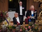Donald Trump, wife Melania, and Trump's daughter, Tiffany, from ex-wife Marla Maples attended the state banquet.