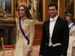 The Princess of Wales walks with Michael Boulos.