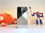 Poco F7 in the special edition colourway. Poco F7 in the special edition colourway.