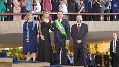 Former Brazilian President Jair Bolsonaro has been discharged from the hospital. (REUTERS)