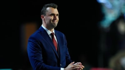 Charlie Kirk was shot dead while speaking on the campus of Utah Valley University. (AP) Charlie Kirk was shot dead while speaking on the campus of Utah Valley University. (AP)