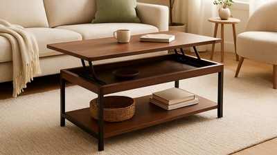 A chic coffee table anchors the living room, blending storage, style, and comfort while enhancing the warmth of everyday home life. (AI generated) A chic coffee table anchors the living room, blending storage, style, and comfort while enhancing the warmth of everyday home life. (AI generated)