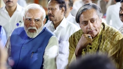 Shashi Tharoor wished the Prime Minister Narendra Modi “continued success” in his service to the nation. (Hindustan Times) Shashi Tharoor wished the Prime Minister Narendra Modi “continued success” in his service to the nation. (Hindustan Times)