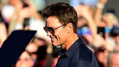 Tom Brady smiles during his statue unveiling ceremony prior to the NFL Preseason 2025 game between Washington Commanders and New England Patriots at Gillette Stadium on August 08, 2025 in Foxborough, Massachusetts. Billie Weiss/Getty Images/AFP (Photo by Billie Weiss / GETTY IMAGES NORTH AMERICA / Getty Images via AFP) (Getty Images via AFP) Tom Brady smiles during his statue unveiling ceremony prior to the NFL Preseason 2025 game between Washington Commanders and New England Patriots at Gillette Stadium on August 08, 2025 in Foxborough, Massachusetts. Billie Weiss/Getty Images/AFP (Photo by Billie Weiss / GETTY IMAGES NORTH AMERICA / Getty Images via AFP) (Getty Images via AFP)