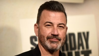 Jimmy Kimmel arrives for a special screening of the film "Saturday Night" at the Vista Theater. (Richard Shotwell/Invision/AP) Jimmy Kimmel arrives for a special screening of the film "Saturday Night" at the Vista Theater. (Richard Shotwell/Invision/AP)