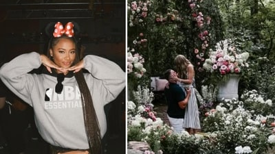 Travis Kelce’s ex Kayla Nicole (L) and Travis Kelce with Taylor Swift. (File Photos) Travis Kelce’s ex Kayla Nicole (L) and Travis Kelce with Taylor Swift. (File Photos)