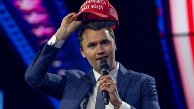 Charlie Kirk, founder of Turning Point USA, was remembered during a prayer vigil following his assassination. (REUTERS)