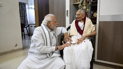The Congress party came under fire after its Bihar unit posted an AI-generated video of PM Modi's late mother on social media. (ANI) The Congress party came under fire after its Bihar unit posted an AI-generated video of PM Modi's late mother on social media. (ANI)