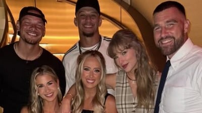 Taylor Swift and Travis Kelce attend Patrick Mahomes’ 30th birthday bash (kanebrown/Instagram) Taylor Swift and Travis Kelce attend Patrick Mahomes’ 30th birthday bash (kanebrown/Instagram)