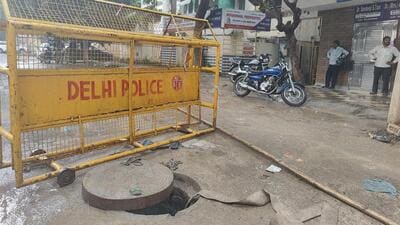 The spot where the manual scavenging death took place. (HT) The spot where the manual scavenging death took place. (HT)