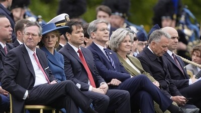 US Secretary of State Marco Rubio  looks on during a Beating Retreat military ceremony at Windsor Castle, Berkshire, on day one of the US President Donald Trump's second state visit to the UK. Picture date: Wednesday September 17, 2025.    Andrew Matthews/Pool via REUTERS (via REUTERS)