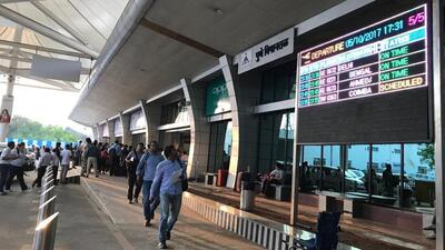 Various cultural events marked the Yatri Sewa Diwas observed at the Pune International Airport on Wednesday. (HT FILE)
