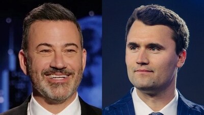 Jimmy Kimmel faced backlash for remarks on Tyler Robinson, who has been charged in Charlie Kirk's shooting. (X/@TuckerCNews, X/@iAnonPatriot) Jimmy Kimmel faced backlash for remarks on Tyler Robinson, who has been charged in Charlie Kirk's shooting. (X/@TuckerCNews, X/@iAnonPatriot)
