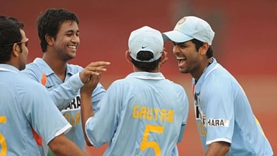 File photo of Pragyan Ojha (L) celebrating with RP Singh (R) and Gautam Gambhir (C) File photo of Pragyan Ojha (L) celebrating with RP Singh (R) and Gautam Gambhir (C)