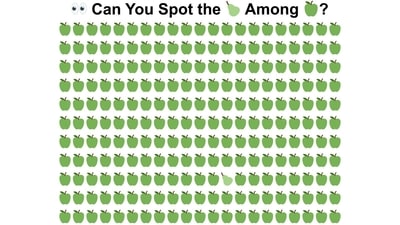 Can you spot the pear hidden among the apples in under 10 seconds? Can you spot the pear hidden among the apples in under 10 seconds?