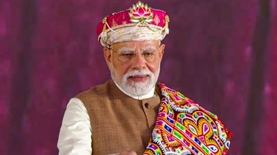 Prime Minister Narendra Modi inaugurated the PM MITRA Park and laid foundation stone of development works in Dhar, Madhya Pradesh. (@NarendraModi) Prime Minister Narendra Modi inaugurated the PM MITRA Park and laid foundation stone of development works in Dhar, Madhya Pradesh. (@NarendraModi)