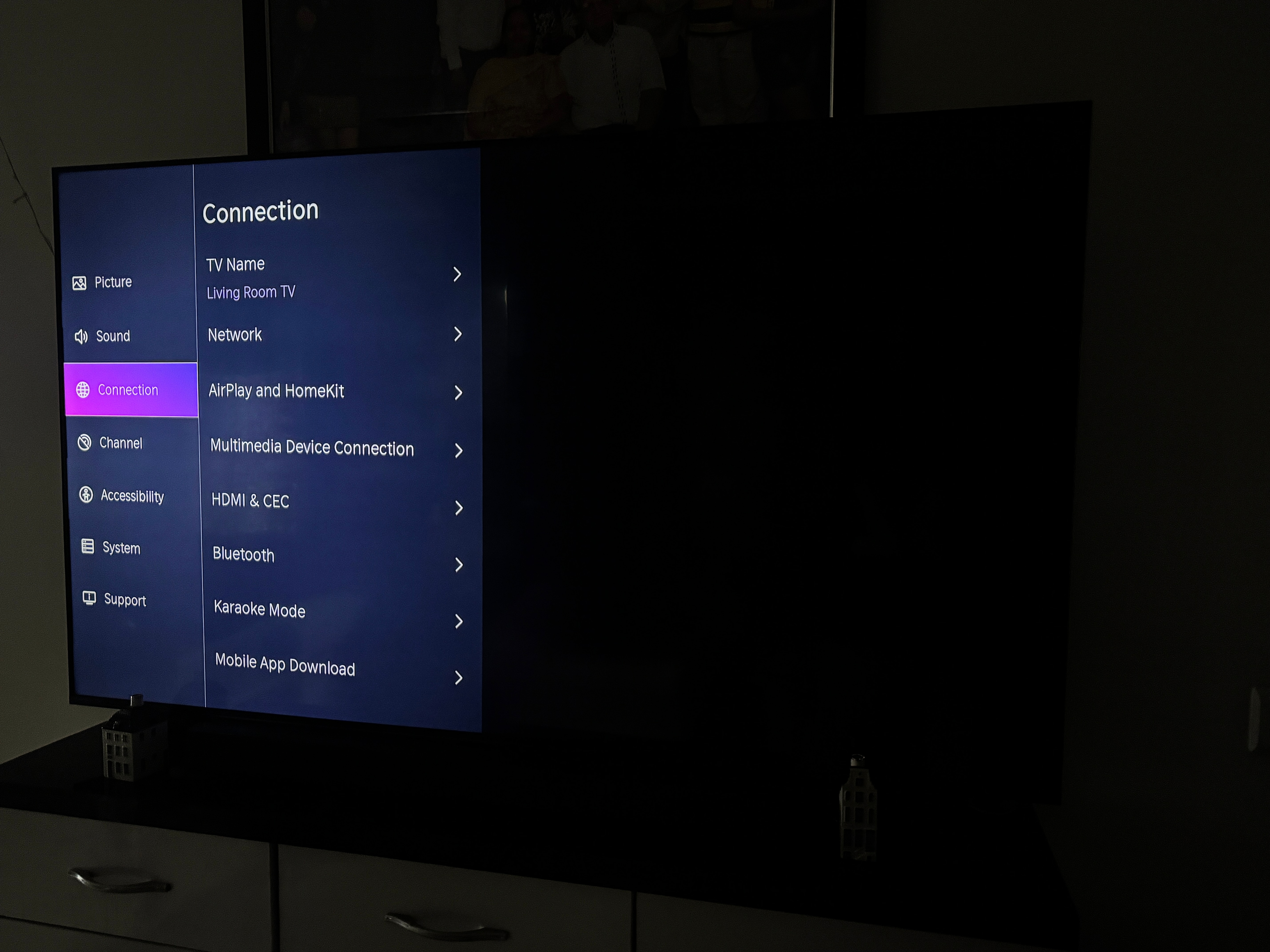 The OS is snappy enough, but compared to Google TV or webOS, it feels slightly limited.