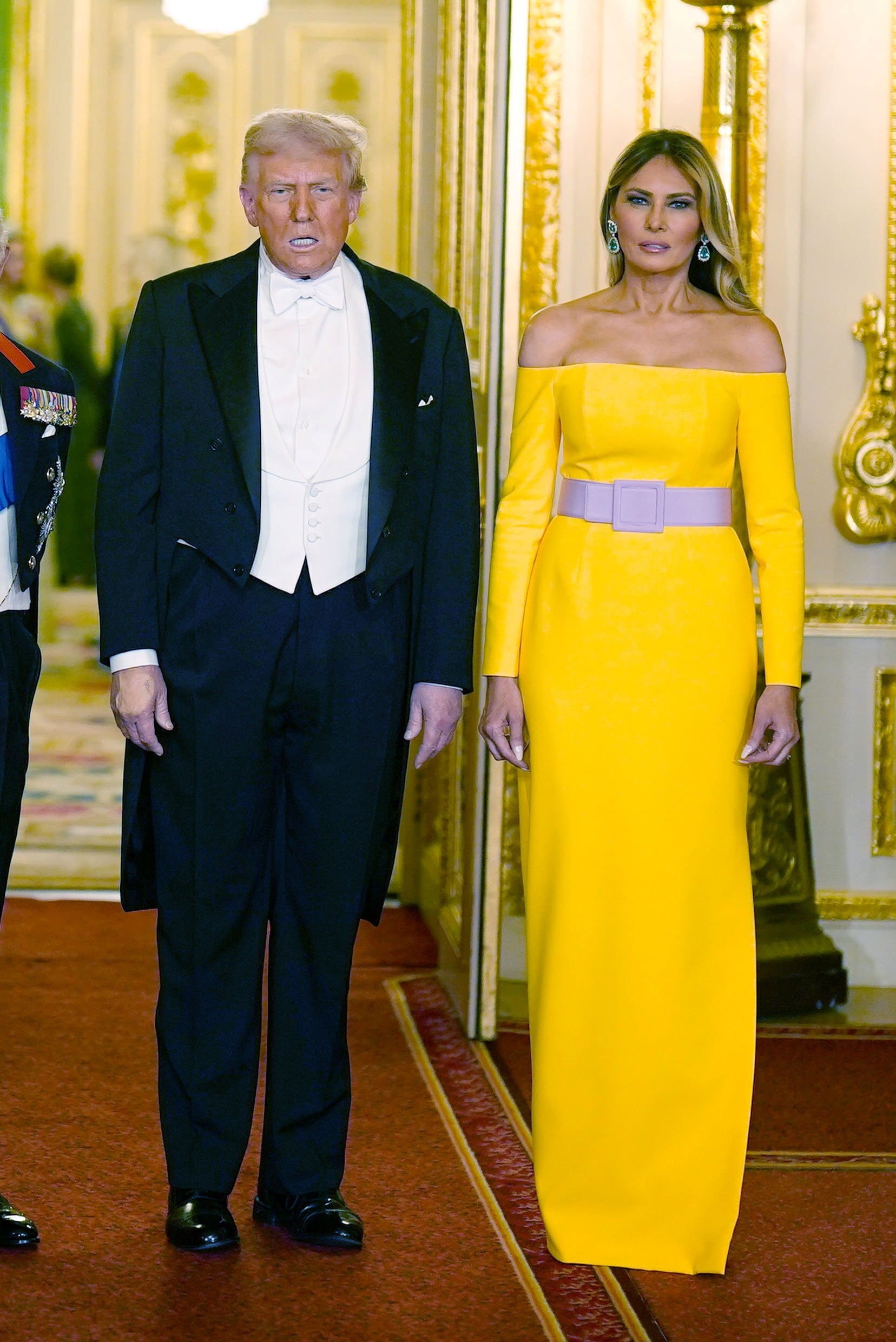 melania dress state dinner Trump trolled online for 'ugly' gown hours after bizarre hat choice: 'Going to the beach?' Melania Trump's Outdated UK Dinner