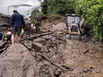 Heavy rains triggered massive landslides in the villages of Kuntri Lagafali and Dhurma in Nandanagar Heavy rains triggered massive landslides in the villages of Kuntri Lagafali and Dhurma in Nandanagar