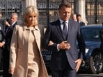 France's President Emmanuel Macron and his wife Brigitte Macron. France's President Emmanuel Macron and his wife Brigitte Macron.