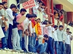 DUSU Polls 2025: NSUI National President Varun Choudhary alleged that the Delhi University administration was trying to influence the election. (File image by Raj K Raj / Hindustan Times) DUSU Polls 2025: NSUI National President Varun Choudhary alleged that the Delhi University administration was trying to influence the election. (File image by Raj K Raj / Hindustan Times)