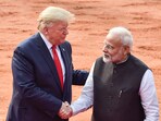 US President Donald Trump with Prime Minister Narendra Modi US President Donald Trump with Prime Minister Narendra Modi