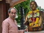 Uddhav Thackeray visited the memorial site on Wednesday afternoon and appealed for peace (Raju Shinde/ HT Photo) Uddhav Thackeray visited the memorial site on Wednesday afternoon and appealed for peace (Raju Shinde/ HT Photo)