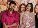 Varun Dhawan and Janhvi Kapoor at the trailer launch of Sunny Sanskari Ki Tulsi Kumari in Mumbai.(Photo by Sujit JAISWAL / AFP) Varun Dhawan and Janhvi Kapoor at the trailer launch of Sunny Sanskari Ki Tulsi Kumari in Mumbai.(Photo by Sujit JAISWAL / AFP)