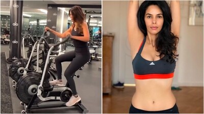 Mallika Sherawat shares inspiring workout videos on Instagram. (Instagram/@mallikasherawat) Mallika Sherawat shares inspiring workout videos on Instagram. (Instagram/@mallikasherawat)