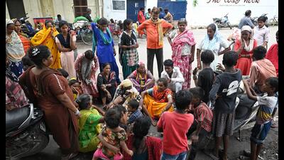 A pall of gloom descended on the locality in Hussainganj after Veer’s body was recovered on Thursday. (HT) A pall of gloom descended on the locality in Hussainganj after Veer’s body was recovered on Thursday. (HT)