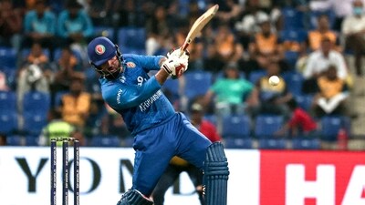 Afghanistan's Mohammad Nabi plays a shot during the Asia Cup 2025 Twenty20 international cricket match between Afghanistan and Sri Lanka (AFP) Afghanistan's Mohammad Nabi plays a shot during the Asia Cup 2025 Twenty20 international cricket match between Afghanistan and Sri Lanka (AFP)