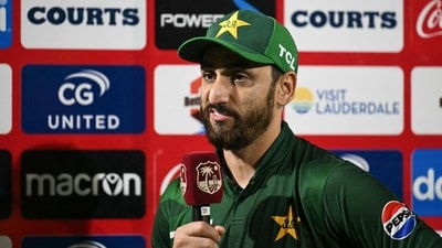 Pakistan's captain Salman Ali Agha speaks (AFP) Pakistan's captain Salman Ali Agha speaks (AFP)