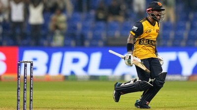 Sri Lanka saw off the Afghanistan challenge to win by 6 wickets in Abu Dhabi, sealing their spot in the Super 4s after a perfect group campaign. They also help out Bangladesh, who progress through with them to the next round. (AP) Sri Lanka saw off the Afghanistan challenge to win by 6 wickets in Abu Dhabi, sealing their spot in the Super 4s after a perfect group campaign. They also help out Bangladesh, who progress through with them to the next round. (AP)