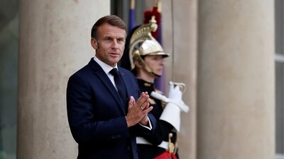 French President Emmanuel Macron said it was now the "last minute before proposing the two states would become totally impossible". (Reuters)