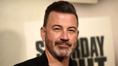 Jimmy Kimmel arrives for a special screening of the film "Saturday Night" at the Vista Theater in Los Angeles. (AP file) Jimmy Kimmel arrives for a special screening of the film "Saturday Night" at the Vista Theater in Los Angeles. (AP file)