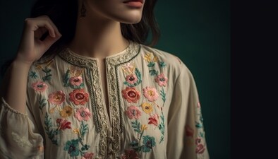 Threadwork kurta sets Threadwork kurta sets