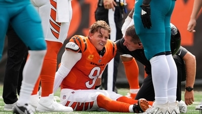 Bengals QB Joe Burrow to undergo toe surgery, sidelined for at least three months after injury. (AP Photo/Carolyn Kaster) (AP) Bengals QB Joe Burrow to undergo toe surgery, sidelined for at least three months after injury. (AP Photo/Carolyn Kaster) (AP)