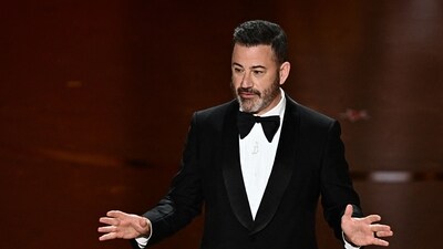 TV host Jimmy Kimmel speaks onstage during the 96th Annual Academy Awards at the Dolby Theatre in Hollywood (AFP) TV host Jimmy Kimmel speaks onstage during the 96th Annual Academy Awards at the Dolby Theatre in Hollywood (AFP)