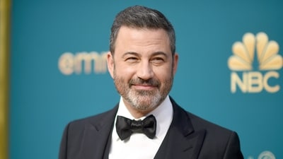 Jimmy Kimmel arrives at the 74th Primetime Emmy Awards at the Microsoft Theater in Los Angeles (Richard Shotwell/Invision/AP) Jimmy Kimmel arrives at the 74th Primetime Emmy Awards at the Microsoft Theater in Los Angeles (Richard Shotwell/Invision/AP)