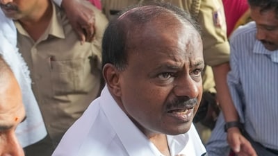 Union Minister and JD(S) leader HD Kumaraswamy in Bengaluru. (PTI) Union Minister and JD(S) leader HD Kumaraswamy in Bengaluru. (PTI)